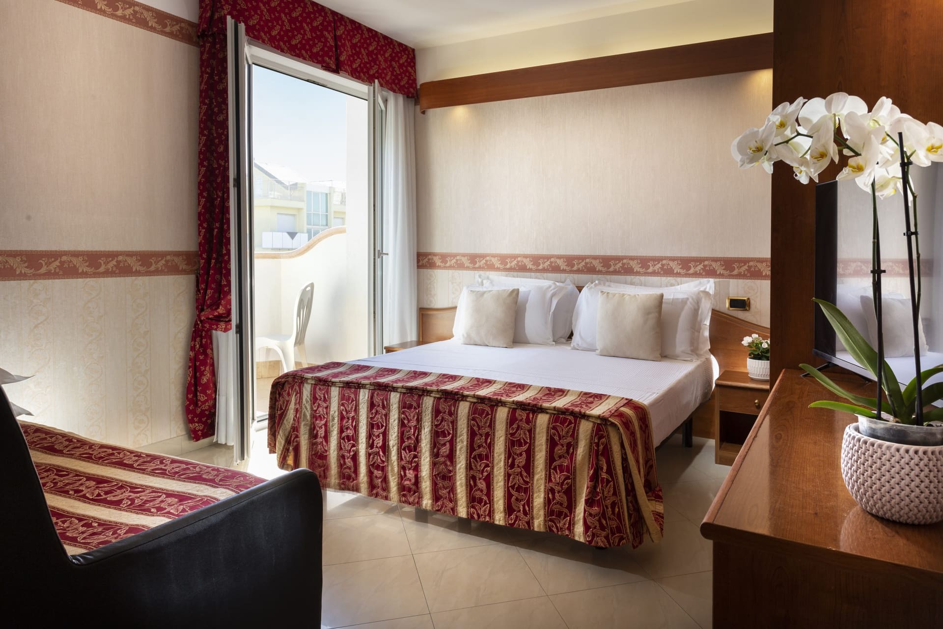Camere luminose dell’Hotel Gallia Palace