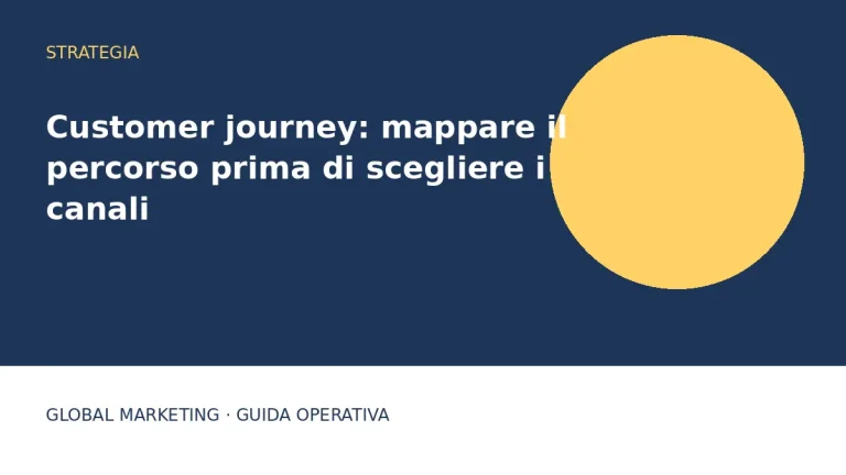 Copertina: Customer journey: mappare il percorso prima di scegliere i canali