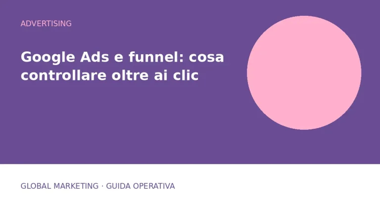 Copertina: Google Ads e funnel: cosa controllare oltre ai clic