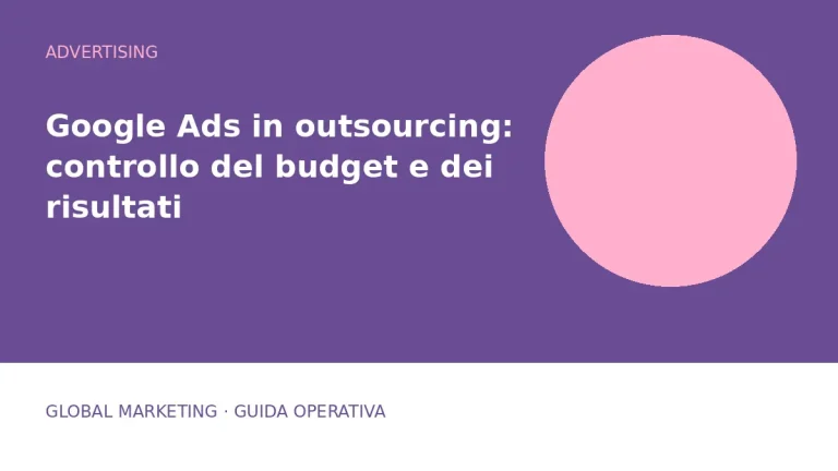Copertina: Google Ads in outsourcing: controllo del budget e dei risultati