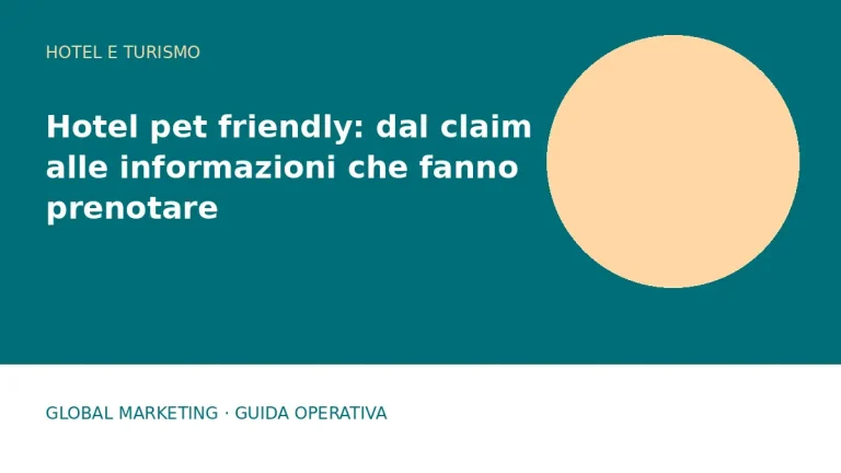 Copertina: Hotel pet friendly: dal claim alle informazioni che fanno prenotare