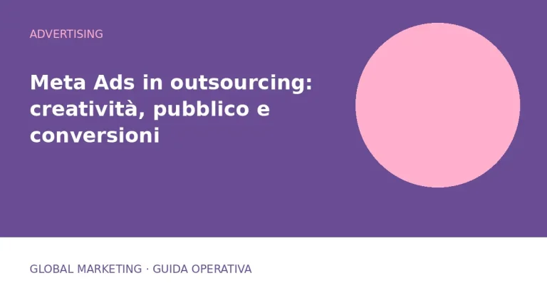 Copertina: Meta Ads in outsourcing: creatività, pubblico e conversioni